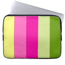 Funda para portátil de rayas con bloques de colore