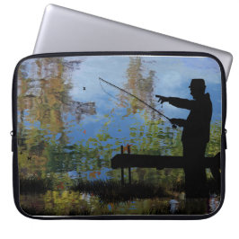 Funda para portátil de retiro de pesca para hombre
