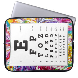 Funda para portátil de tabla de optometría