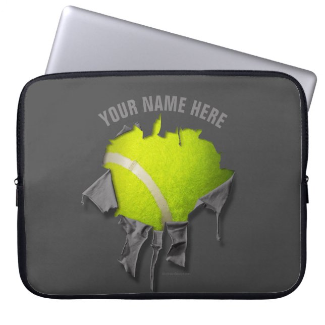 Funda para portátil de tenis desgarrada (Frente)