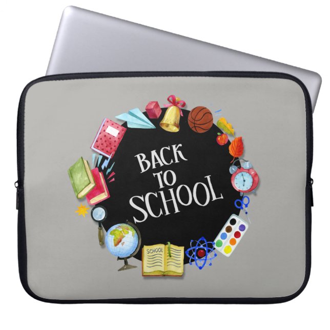 Funda Para Portátil De vuelta a la escuela (Frente)