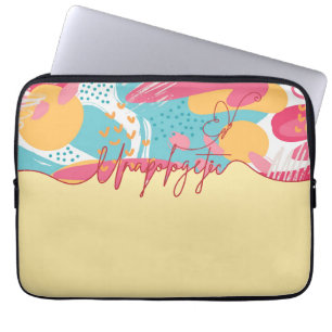 Funda Para Portátil Declaración Femenina Audaz e Inquebrantable