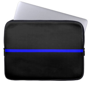 Funda Para Portátil Declaración simbólica de la delgada línea azul