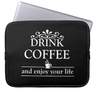 Funda Para Portátil declaraciones de café divertidas