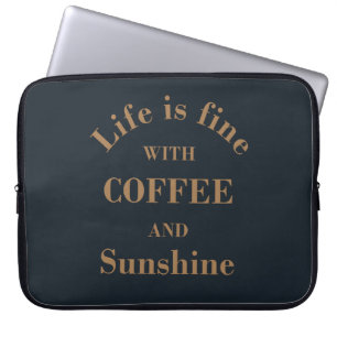 Funda Para Portátil declaraciones de café divertidas