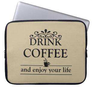 Funda Para Portátil declaraciones de café divertidas