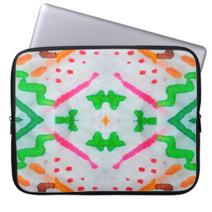 Funda Para Portátil Decoración De Aquarelle Boho. Pilar azul Boho. Aqu