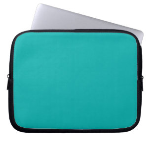 Funda Para Portátil Decoración de color turquesa de pavo real lista pa