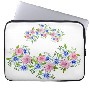 Funda Para Portátil Decoración floral elegante