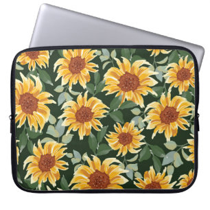 Funda Para Portátil Decoración verde giratoria: patrón estacional