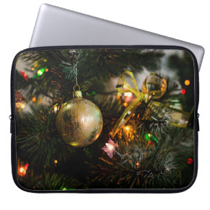 Funda Para Portátil Decoraciones navideñas en el árbol de Navidad