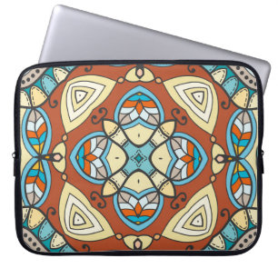 Funda Para Portátil Decorativo patrón impecable dibujado a mano. Color