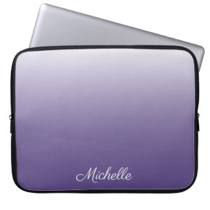 Funda Para Portátil Degradado oscuro ultravioleta personalizado