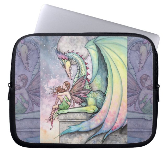 Funda para portátil del dragón hada del año del dr (Frente)