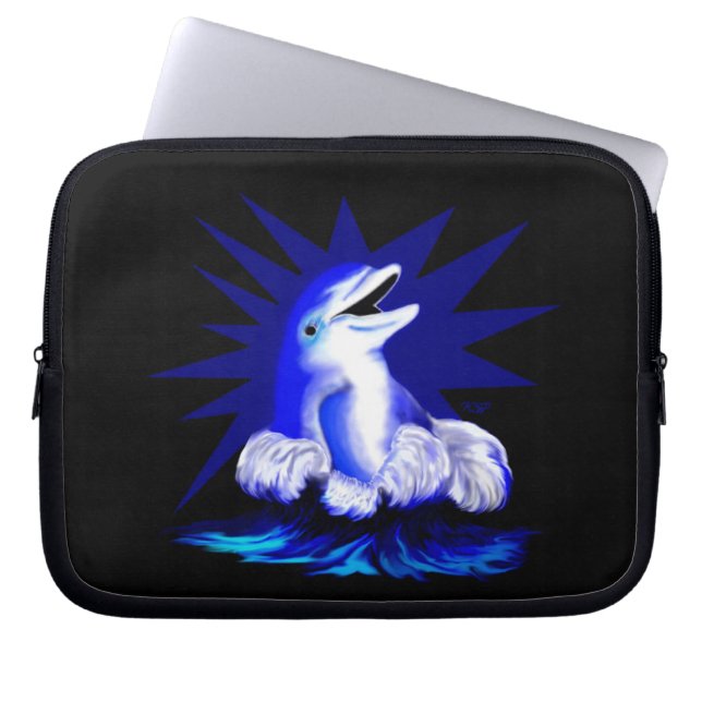 Funda Para Portátil Delfín sonriente (Frente)