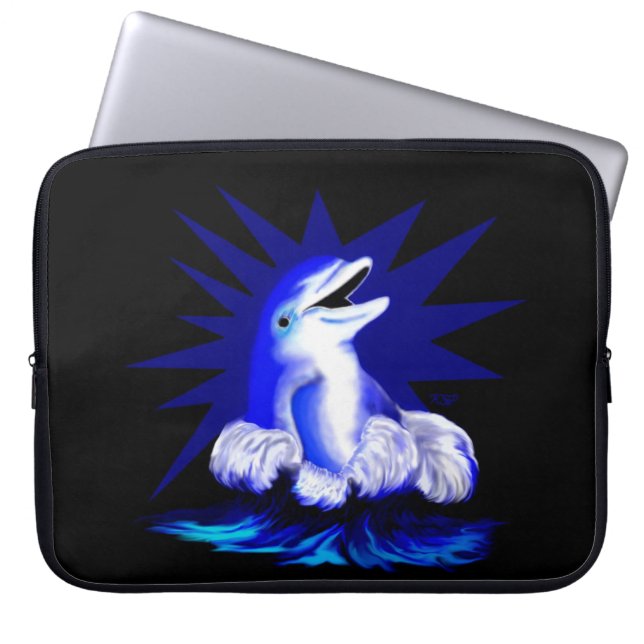 Funda Para Portátil Delfín sonriente (Frente)