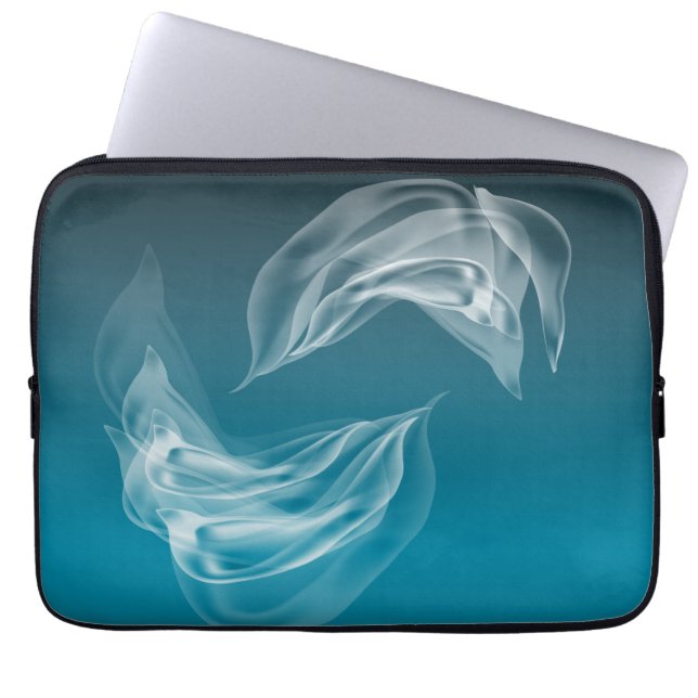 Funda Para Portátil Delfines abstractos en juego (Frente)