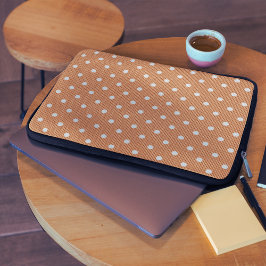 Funda Para Portátil Delicia de lunares naranja