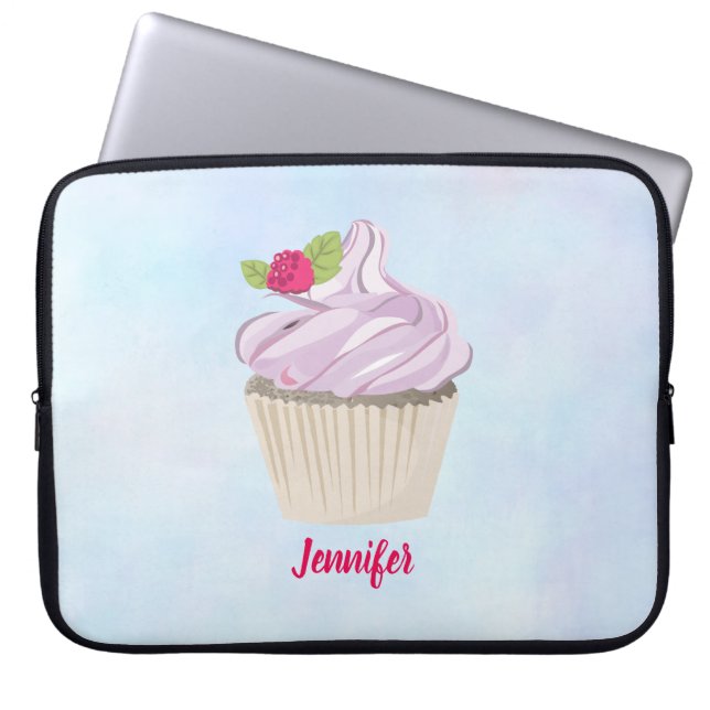 Funda Para Portátil Deliciosa tarta rosada Berry en Personalizado supe (Frente)