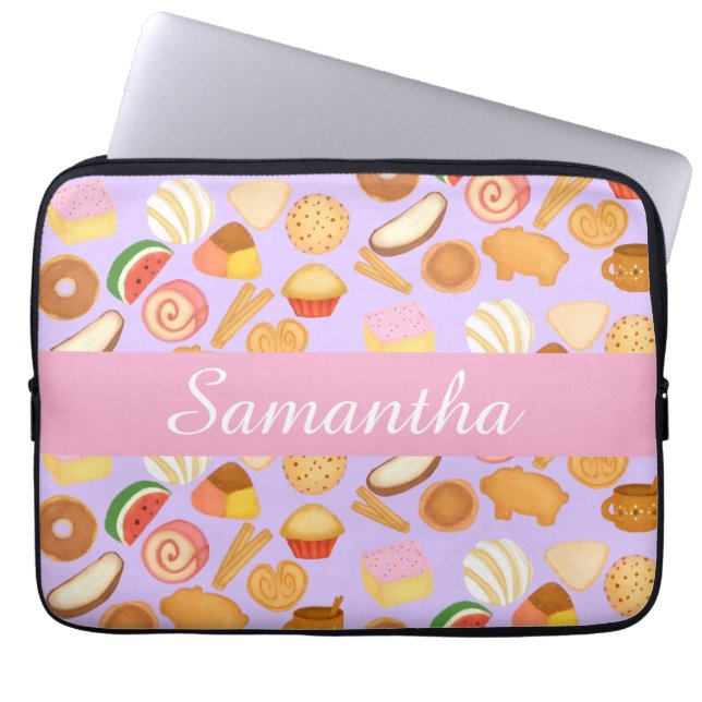 Funda Para Portátil Delicioso Pan Dulce mexicano de pan dulce (Frente)