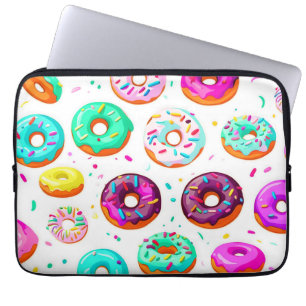 Funda Para Portátil Deliciosos donuts de crema patrón
