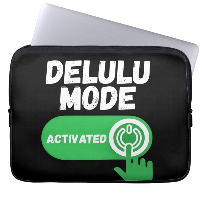 Funda Para Portátil Delulu Mode Activated | Funny Gen Z (Frente)