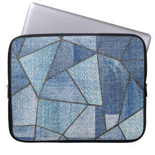 Funda Para Portátil Denim Urbano: diseño de papeleo con problemas
