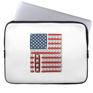 Funda Para Portátil Dentista Patriótico Diente Bandera