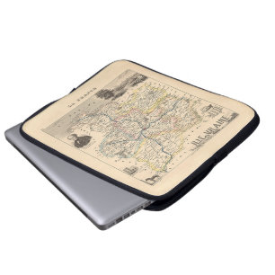 Funda Para Portátil Departamento Ille et Vilain, Mapa Alexandre Vuille