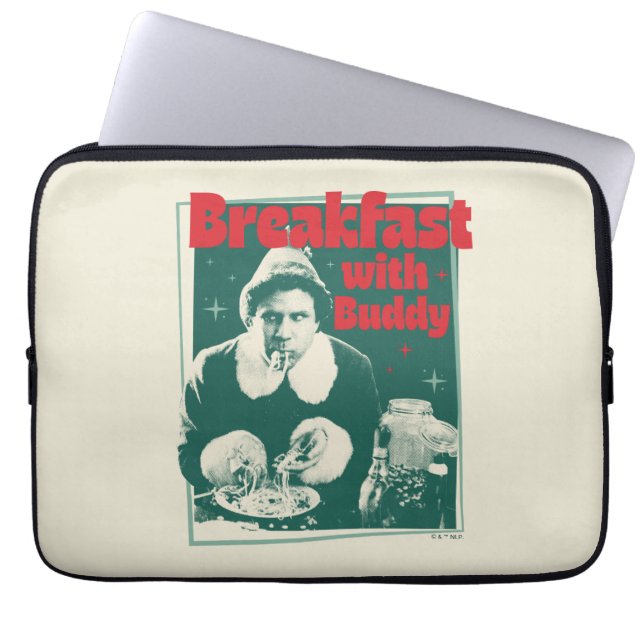 Funda Para Portátil Desayuno con Buddy (Frente)