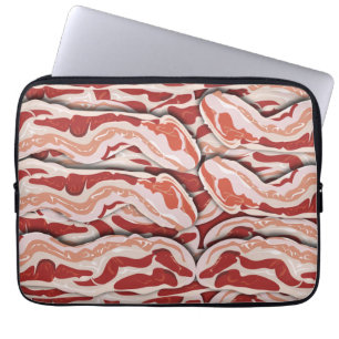 Funda Para Portátil Desayuno épico Diseño Ilustrado del Patrón Bacon