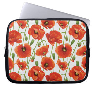 Funda Para Portátil descensos del agua en amapolas lindas