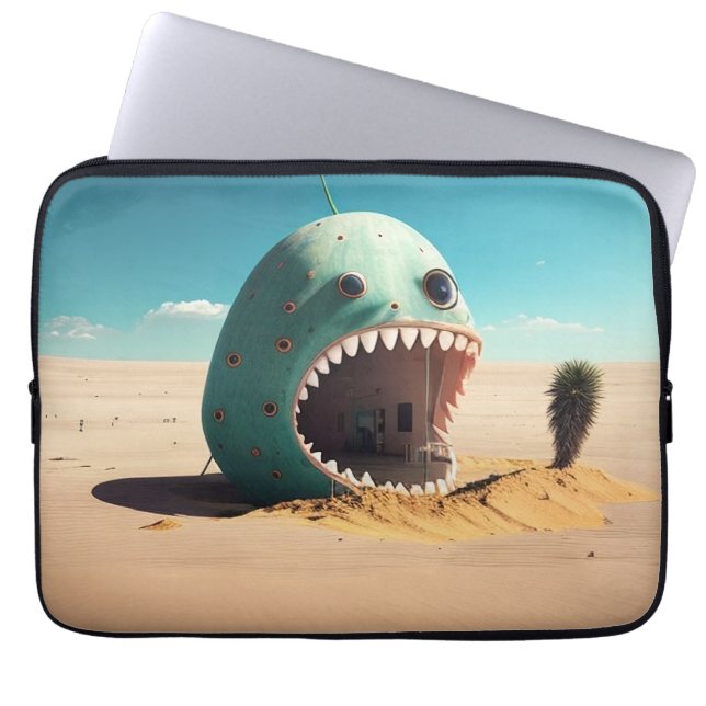 Funda Para Portátil Desert monster house (Frente)
