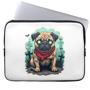 Funda Para Portátil Desfile de Pug Zombie