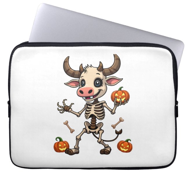 Funda Para Portátil Desfile de vacas esqueléticas (Frente)