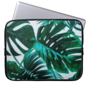 Funda Para Portátil Desfocar el fondo abstracto de la plantación verde