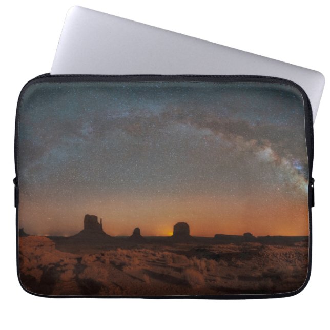 Funda Para Portátil Desiertos | Espectacular cielo estrellado en un pa (Frente)