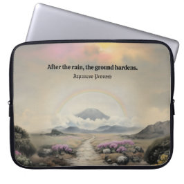 Funda Para Portátil Después de la lluvia (arte paisajístico de acuarel