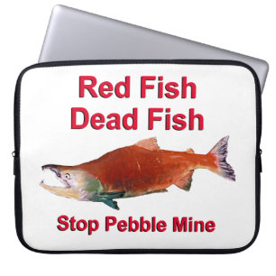 Funda Para Portátil Después de Salmon - Alto a la mina de guijarros