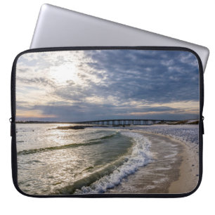 Funda Para Portátil Destin Florida Noche de olas para portátiles Manga