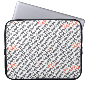 Funda Para Portátil detalles rojos de CÓDIGO BINARIO