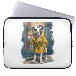 Funda Para Portátil Detective dálmata � perro solucionador de crímenes