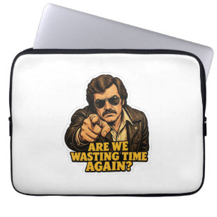 Funda Para Portátil Detective Retro Divertido  Perdiendo Tiempo en la 