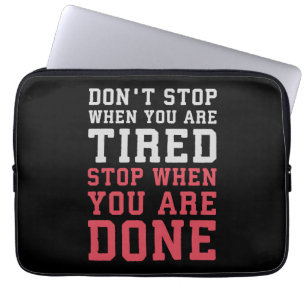 Funda Para Portátil Detener Cuando Está Terminado - Gym Inspirador