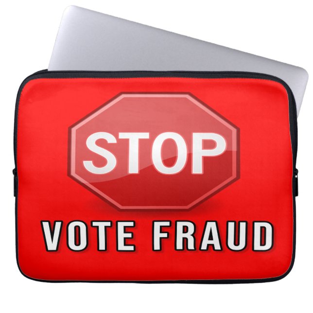 Funda Para Portátil Detener fraude electoral (Frente)