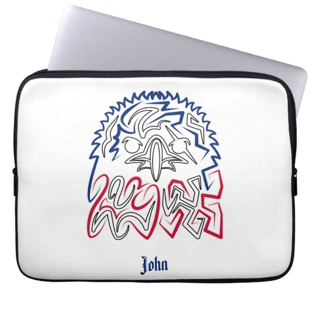 Funda Para Portátil Día de la Independencia Águila Americana (Frente)