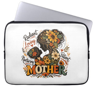 Funda Para Portátil Día de la madre radiante amorosa y nutridora