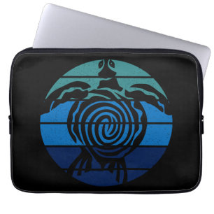 Funda Para Portátil Día de la Tierra, tortuga marina, limpie el océano