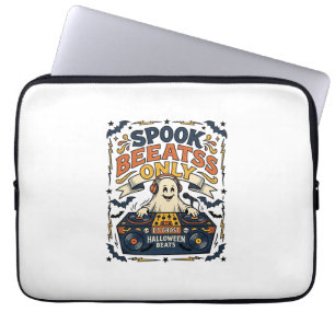 Funda Para Portátil Día de las Brujas DJ Spooky Beats Grabado Antiguo 