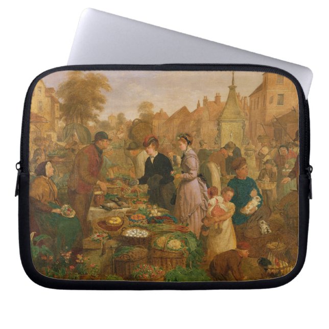 Funda Para Portátil Día de mercado (Frente)